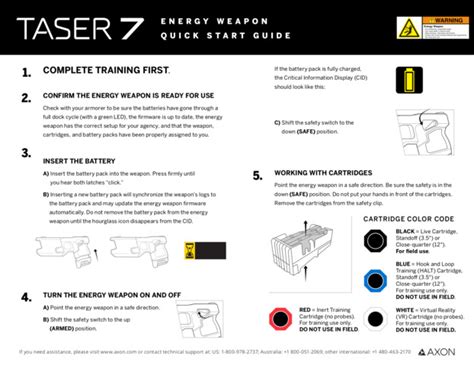 taser cartridge troubleshooting